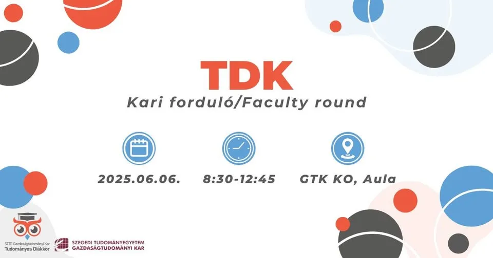 TDK Kari forduló/Faculty round